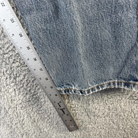 Levi's 550 Jeans Mens 36x32 Blue Denim Cotton Straight Leg Relaxed Fit 35x30 - Picture 7 of 16